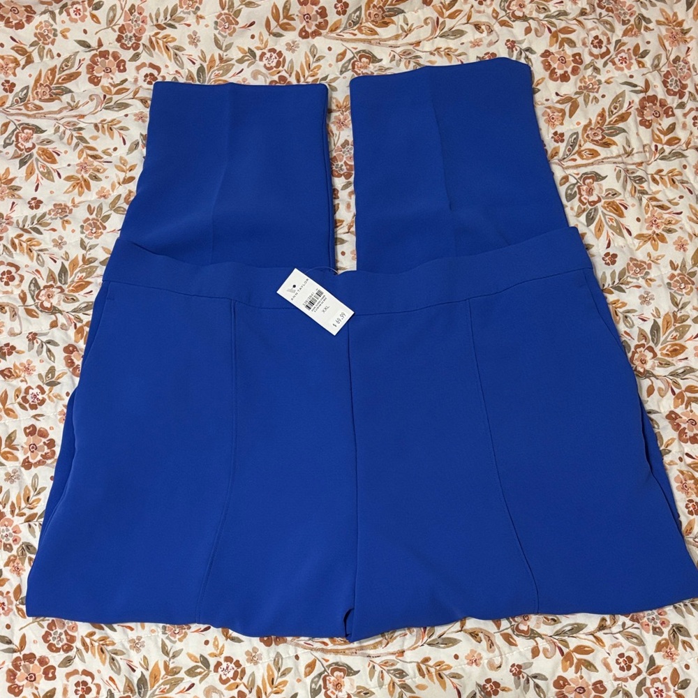 BNWT Ann Taylor the easy ankle pant high rise in blue - size XXL